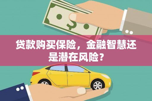 南屯贷款购买保险，金融智慧还是潜在风险？