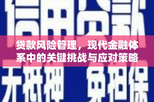 连江贷款风险管理，现代金融体系中的关键挑战与应对策略