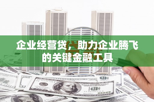 彝良企业经营贷，助力企业腾飞的关键金融工具