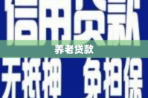 平湖养老贷款