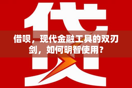 务川借呗，现代金融工具的双刃剑，如何明智使用？