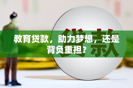 岱岳教育贷款，助力梦想，还是背负重担？