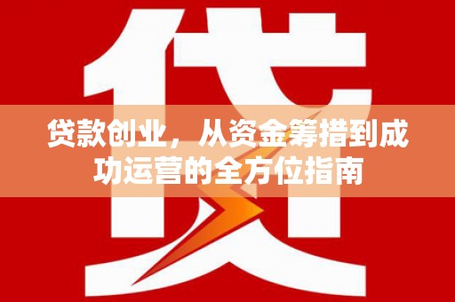 新郑贷款创业，从资金筹措到成功运营的全方位指南