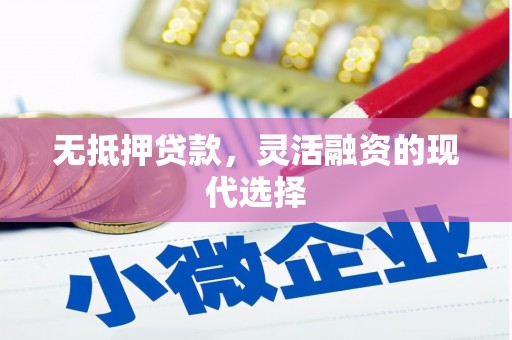 三民无抵押贷款，灵活融资的现代选择