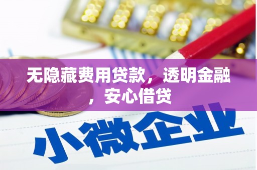 延吉无隐藏费用贷款，透明金融，安心借贷