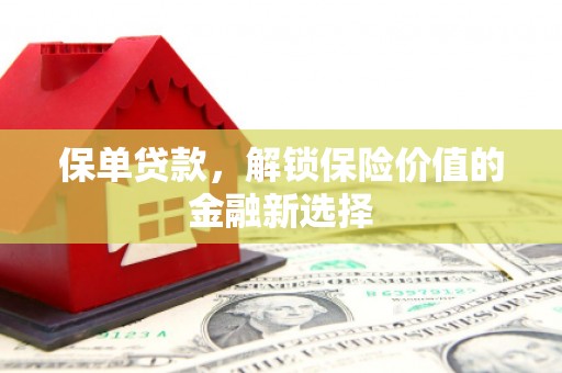 蕉城保单贷款，解锁保险价值的金融新选择