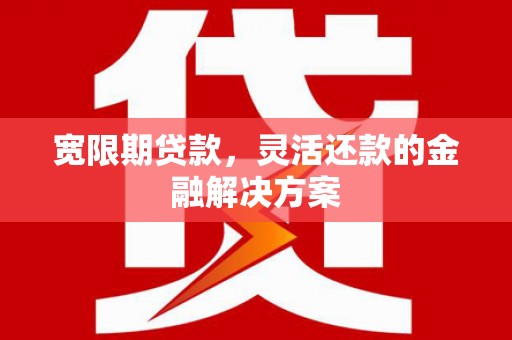 燕巢宽限期贷款，灵活还款的金融解决方案