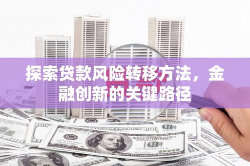 西和探索贷款风险转移方法，金融创新的关键路径