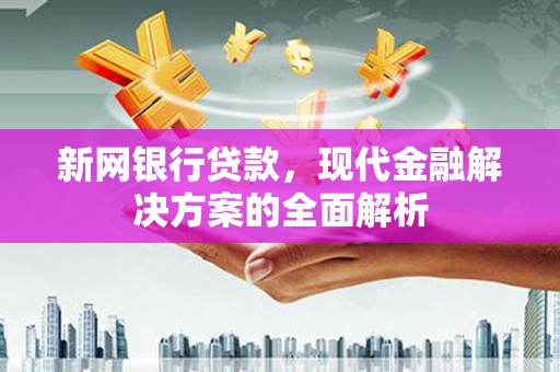 珙县新网银行贷款，现代金融解决方案的全面解析
