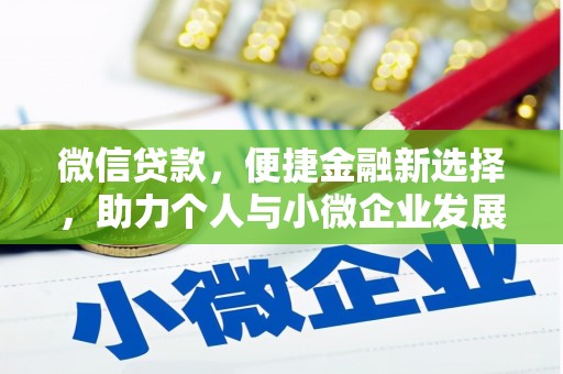芦淞微信贷款，便捷金融新选择，助力个人与小微企业发展