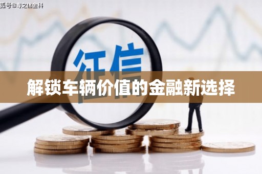 巴中解锁车辆价值的金融新选择