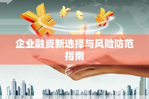 海东企业融资新选择与风险防范指南